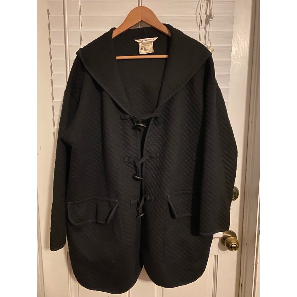 Hooded Cape Style Coat